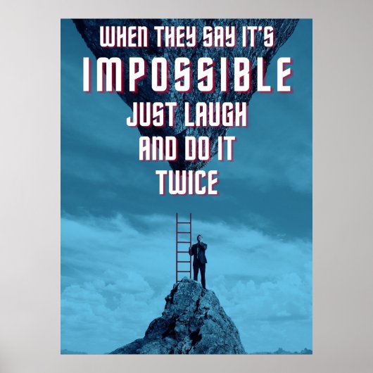 Doe het Onmogelijke - Twee keer Poster (Voorkant)