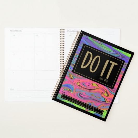 Doe het op je manier met Trippy Psychedelic Liquid Planner (Display)