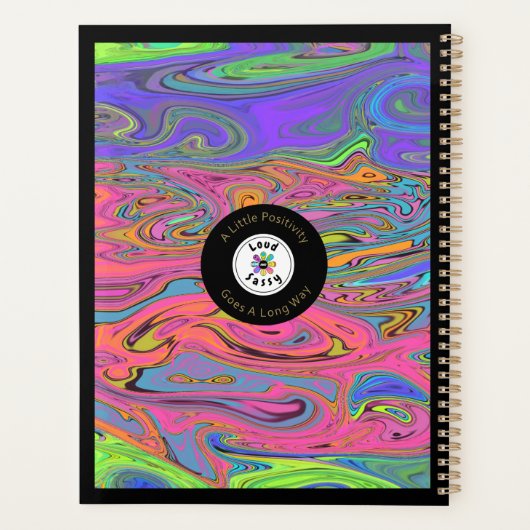 Doe het op je manier met Trippy Psychedelic Liquid Planner (Achterkant)