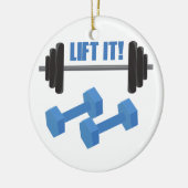 Doe het op! keramisch ornament (Links)