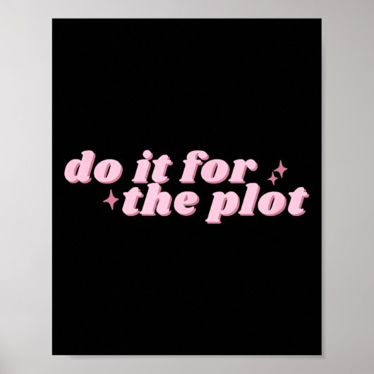 Doe Het Plot Boekachtige Lezer Poster (Voorkant)