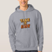 Doe het rustig aan – Retro Design Hoodie (Voorkant)