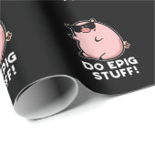 Doe het schimmeltje van de epic pig donker BG Cadeaupapier (Rol Hoek)