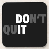 DOE HET (STOP NIET) - Motivatie Drankjes Onderzetter (Voorkant)