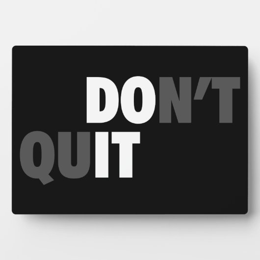 DOE HET (STOP NIET) - Motivatie Fotoplaat (voorkant)