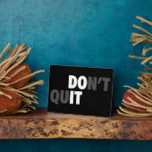 DOE HET (STOP NIET) - Motivatie Fotoplaat (Zijkant)