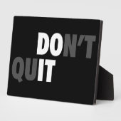 DOE HET (STOP NIET) - Motivatie Fotoplaat (Zijkant)