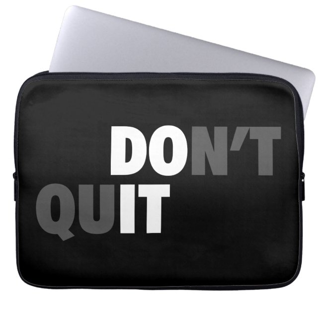 DOE HET (STOP NIET) - Motivatie Laptop Sleeve (Voorkant)