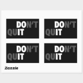 DOE HET (STOP NIET) - Motivatie Rechthoekige Sticker (Vel)