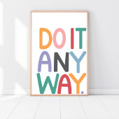 Doe het toch, doe wat, slijp, werk hard, Kantoor A Poster