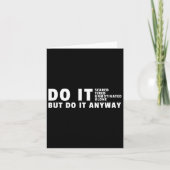 Doe het toch - Gym Motivation Bodybuilding Kaart (Voorkant)