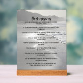 Doe het toch Misty Ocean Beach Acryl Bord (Neutraal)