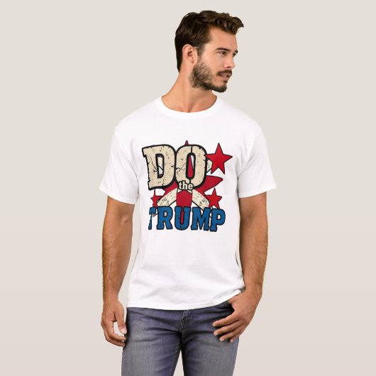 Doe het Trump Mannen basic T-shirt (Voorkant volledig)