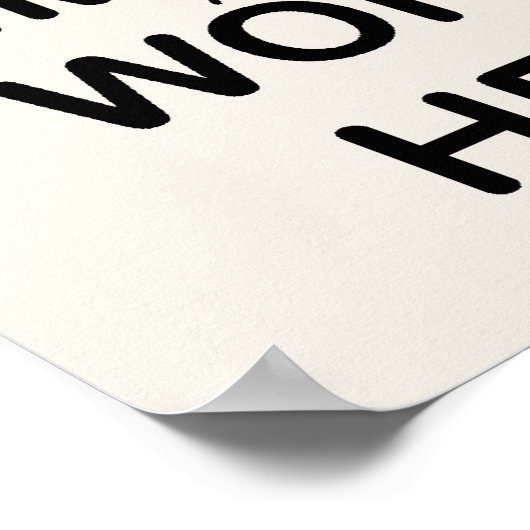 DOE HET U ZELF ~ Afdrukken / Posters (Hoek)