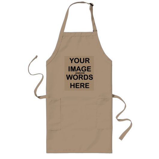DOE HET U ZELF ~ APRON Adult Size Lang Schort (Voorkant)