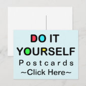 DOE HET U ZELF ~ Briefkaart (Voorkant / Achterkant)