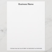 DOE HET U ZELF ~ Business Letterhead Ready-sjablon Custom Briefhoofd (Voorkant)