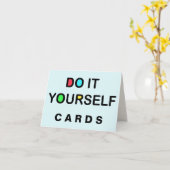 DOE HET U ZELF ~ Kaarten van de groet/van de Nota (Gele Bloem)