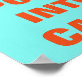 DOE HET U ZELF ~ Poster/VERANDERING IN EEN CANVAS Poster (Hoek)