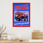 Doe het uit met de marine ~ Tweede Wereldoorlog Poster (Keuken)
