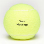 Doe het uw eigen zwarte Sjabloon van de Tekst Tennisballen<br><div class="desc">Je kunt je eigen bericht in zwarte tekst op tennisballen creëer.</div>
