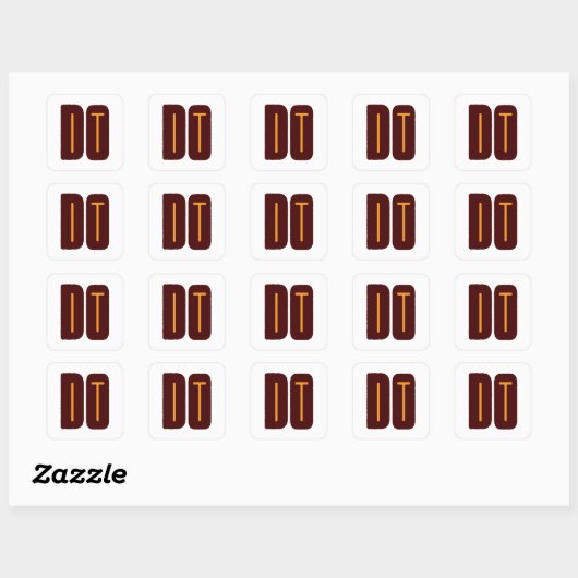 doe het vierkante sticker (Vel)