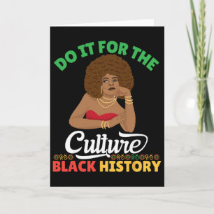 Doe het voor de cultuur Zwarte Geschiedenis Maand  Kaart