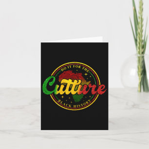 Doe het voor de cultuur zwarte geschiedenis maand kaart