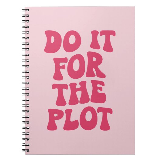 Doe het voor de plot citaat notitieboek (Voorkant)
