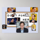 'Doe het voor haar' Nick Clegg Poster (Voorkant)