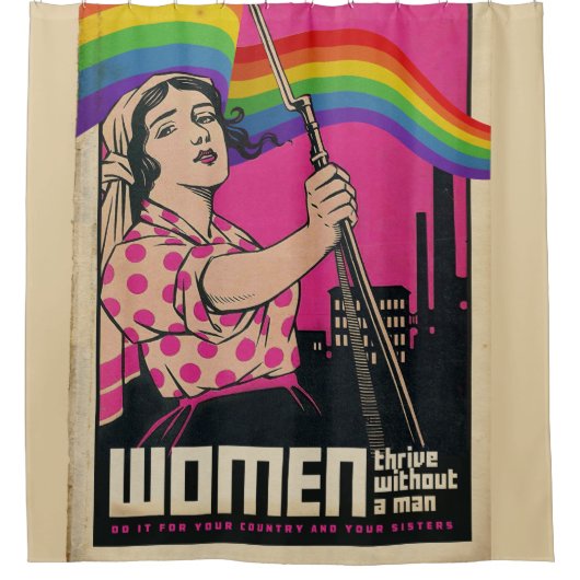  doe het voor je zusjes douchegordijn (Voorkant)