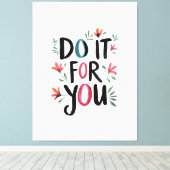 Doe het voor jou canvas afdruk (Insitu (Houten vloer))