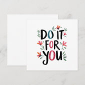 Doe het voor jou kaart (Voorkant / Achterkant)