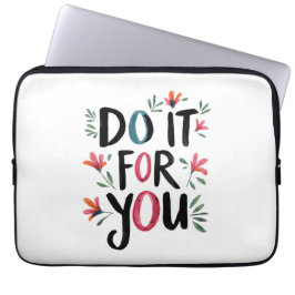 Doe het voor jou laptop sleeve