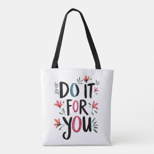 Doe het voor jou tote bag (Achterkant)