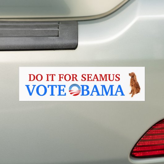 Doe het voor Seamus bumper sticker (Op auto)