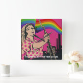  doe het voor uw zusters Square Wall klok (Huis)