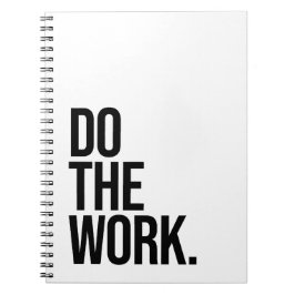 Doe het werk citaat notitieboek