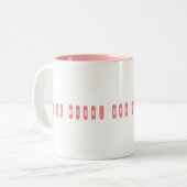 Doe het werk, God zal zorgen. Tweekleurige Koffiemok (Voorkant links)