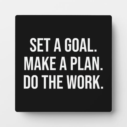 Doe het werk - succes Hustle Gym Motivatie Fotoplaat (Voorkant)