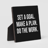 Doe het werk - succes Hustle Gym Motivatie Fotoplaat (Voorkant)