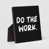 Doe het werk - succes Hustle Gym Motivatie Fotoplaat (Voorkant)