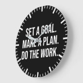 Doe het werk - succes Hustle Gym Motivatie Grote Klok (Hoek)