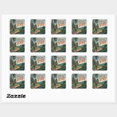 Doe het Werk Vierkante Sticker (Vel)