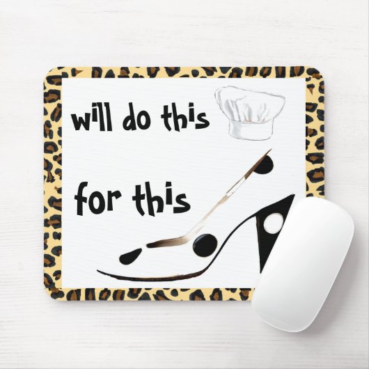 Doe het - zal voor schoten koken muismat (Met muis)