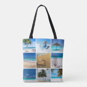 Doe-het-zelf aangepaste fotocollage tote bag (Achterkant)