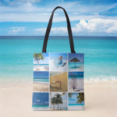 Doe-het-zelf aangepaste fotocollage tote bag