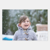 Doe-het-zelf Aangepaste Huwelijk Verjaardag Kerst  Inpakpapier Vel (Voorkant 2)