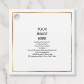 Doe-het-zelf aangepaste kleine vierkante nep goude bedankjes labels (Voorkant)