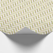 Doe-Het-Zelf Achtergrond LG Nep Gouden Chevron Cadeaupapier (Hoek)